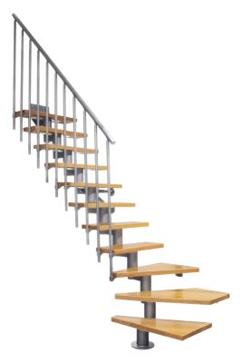 Escalier modulable Atrium Dixi Plus Vertical 13 marches hêtre naturel ...