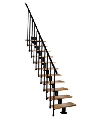 Escalier modulable Atrium Dixi Vertical 11 marches hêtre naturel, RAL 9005