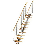 Escalier à pas alternés bois Inversio l.64 cm 11 marches hêtre