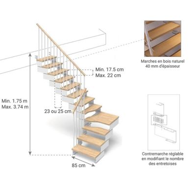 escalier-quart-tournant-10-marches-hauteur-franchir-de-1-93-2-42m