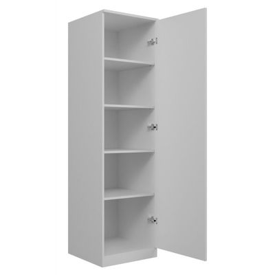 ESME - Armoire simple style scandinave - 1 porte - 50x50x180 cm - BLANC