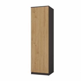 ESME - Armoire simple style scandinave chambre à coucher - 50x50x180 - 1 porte - Dressing