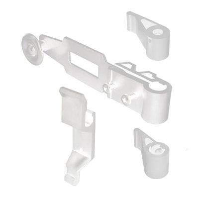 Espagnolette, Kit complet, Blanc, Composite, pour Volet Battant, Ferrure de Volet