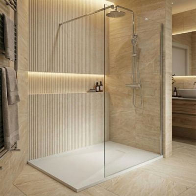 Receveur de douche SMC Marron 90x90 cm - MOTHINESSTO - Seuil bas - Antidérapant - Résistant aux