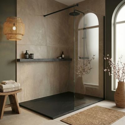 Receveur De Douche Acrylique Idralite – 75x160 Cm – Rectangle – Anthracite