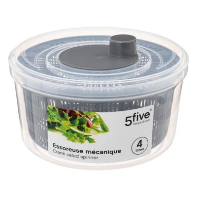 Essoreuse mécanique 4 litres - Gris- 5five
