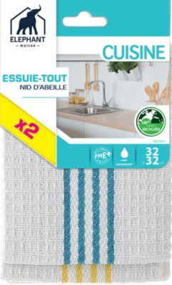 Essuie-tout cuisine 32x32 cm x2 Élephant