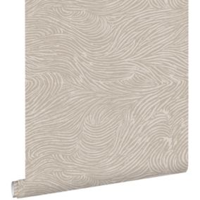 ESTAhome papier peint 3D motif nuages taupe - 50 x 900 cm - 139661