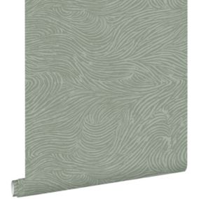 ESTAhome papier peint 3D motif nuages vert menthe grisé - 50 x 900 cm - 139663