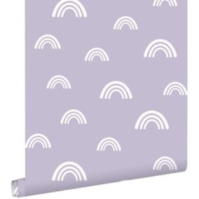 ESTAhome papier peint arcs en ciel lilas violet - 50 x 900 cm - 139438