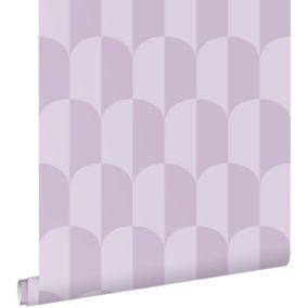 ESTAhome papier peint art déco lilas violet - 50 x 900 cm - 139987