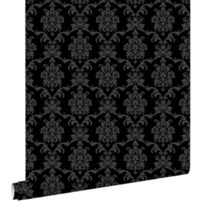 ESTAhome papier peint baroque noir - 53 cm x 10,05 m - 136825