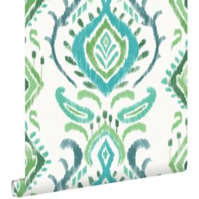 ESTAhome papier peint baroque vert - 53 cm x 10,05 m - 148647