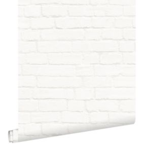 ESTAhome papier peint brique blanc cassé - 53 cm x 10,05 m - 138532