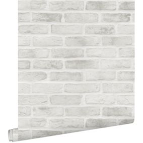 ESTAhome papier peint brique gris - 0,53 x 10,05 m - 139137