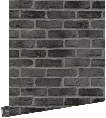 ESTAhome papier peint brique noir - 0,53 x 10,05 m - 139138