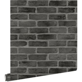 ESTAhome papier peint brique noir - 0,53 x 10,05 m - 139138