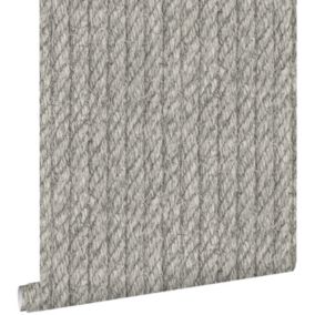 ESTAhome papier peint cordes gris foncé - 53 cm x 10,05 m - 138248