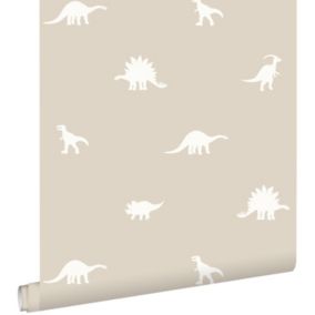 ESTAhome papier peint dinosaures beige - 53 cm x 10,05 m - 139508