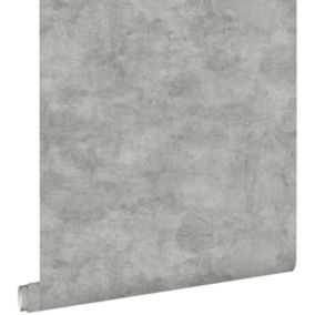ESTAhome papier peint effet béton gris chaud - 53 cm x 10,05 m - 138907