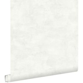 ESTAhome papier peint effet béton gris chaud clair et blanc mat - 53 cm x 10,05 m - 138904