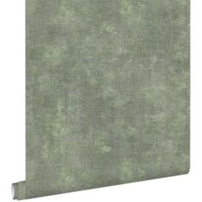 ESTAhome papier peint effet béton vert grisé - 50 x 900 cm - 148756