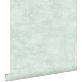 ESTAhome papier peint effet béton vert menthe pastel clair - 53 cm x 10,05 m - 138905