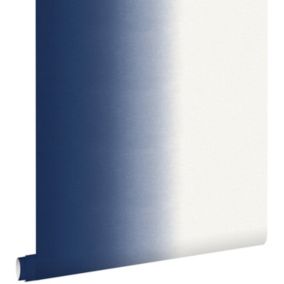 ESTAhome papier peint effet dip-dye bleu foncé - 53 cm x 10,05 m - 148608