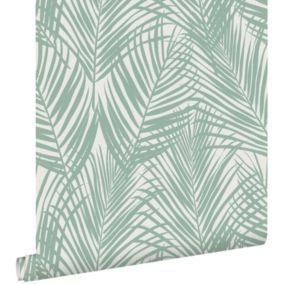 ESTAhome papier peint feuilles de palmier vert menthe - 0,53 x 10,05 m - 139005