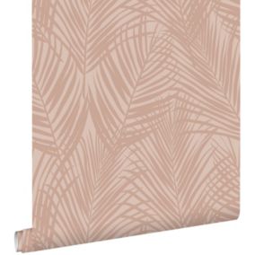ESTAhome papier peint feuilles de palmier vieux rose - 0.53 x 10.05 m - 139432