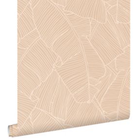 ESTAhome papier peint feuilles sable beige - 50 x 900 cm - 130932