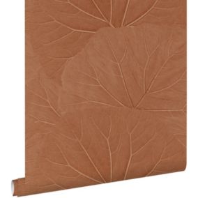 ESTAhome papier peint feuilles terracotta - 50 x 900 cm - 139915