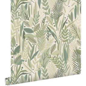 ESTAhome papier peint feuilles vert - 50 x 900 cm - 139855