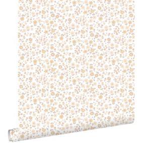 ESTAhome papier peint fleurs beige - 0.53 x 10.05 m - 139578