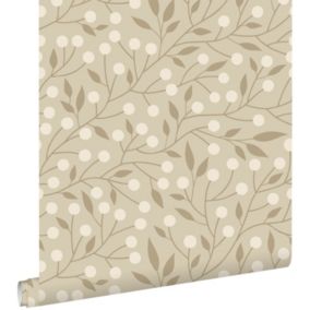 ESTAhome papier peint fleurs beige - 50 x 900 cm - 139591