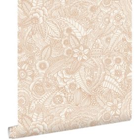 ESTAhome papier peint fleurs beige - 53 cm x 10,05 m - 139547