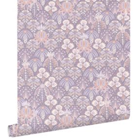 ESTAhome papier peint fleurs intage lilas violet - 50 x 900 cm - 130970