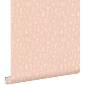 ESTAhome papier peint fleurs rose clair - 0.53 x 10.05 m - 139752