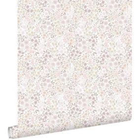 ESTAhome papier peint fleurs rose lilas - 53 cm x 10,05 m - 139531