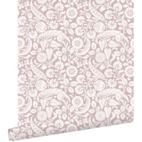 ESTAhome papier peint fleurs violet clair - 50 x 900 cm - 139331