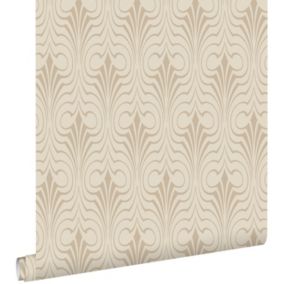 ESTAhome papier peint forme graphique beige - 50 x 900 cm - 139634