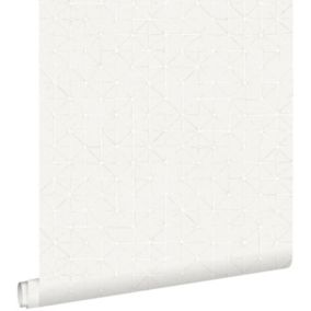 ESTAhome papier peint formes géométriques gris clair - 53 cm x 10,05 m - 148346