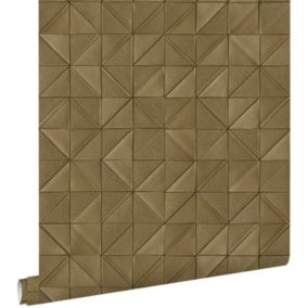 ESTAhome papier peint graphique 3D bronze - 50 x 900 cm - 139326