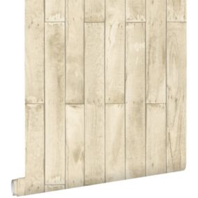 ESTAhome papier peint imitation bois beige - 53 cm x 10,05 m - 137743