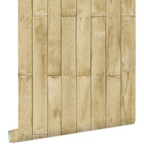 ESTAhome papier peint imitation bois beige et marron - 53 cm x 10,05 m - 137744