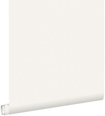 ESTAhome papier peint imitation broderie blanc 53 cm x 10.05 m