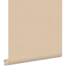ESTAhome papier peint lin beige chaud - 0,53 x 10,05 m - 139472