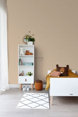 Papier Peint Effet Lin Rouge Bordeaux - 53 Cm X 10.05 M - ESTAhome | Leroy Merlin