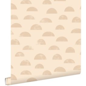 ESTAhome papier peint motif graphique beige - 0.53 x 10.05 m - 139735