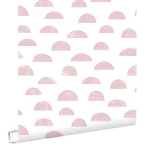 ESTAhome papier peint motif graphique rose - 0,53 x 10,05 m - 139065